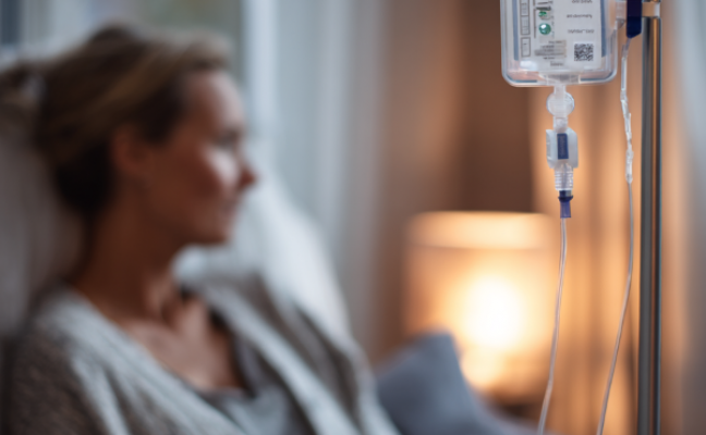 Pose de perfusion à domicile